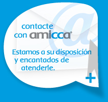 Contacte con Amicca. Estamos a su disposición y encantados de atenderle.